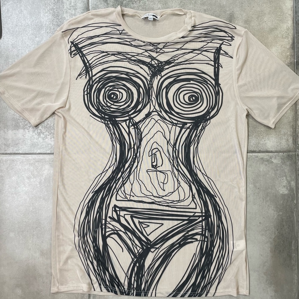 Body illusion dress / cover-up / shirt